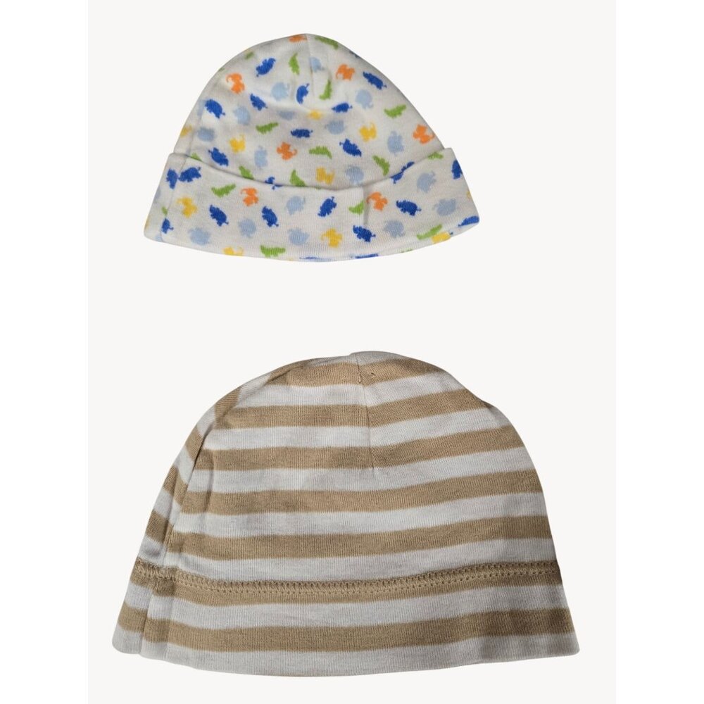 Baby Boys 8pc Beanie Hat Lot Gerber Carter’s Newborn to 0–6 Months - Picture 4 of 6